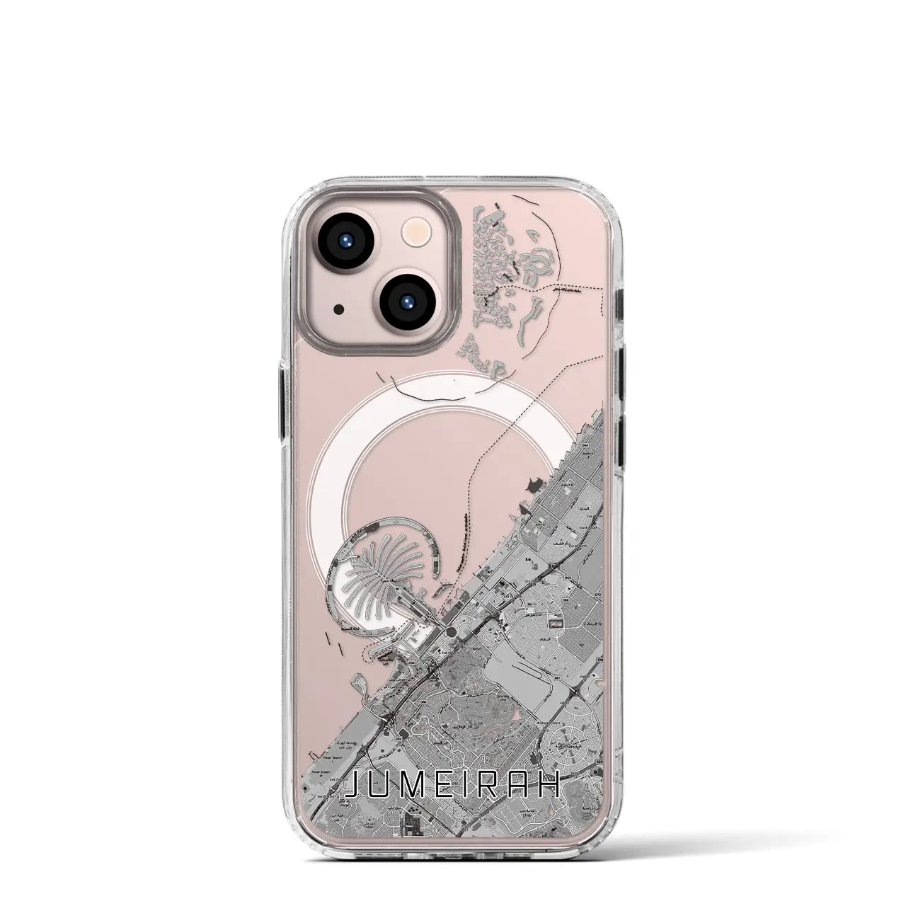 【ジュメイラ(アラブ首長国連邦)】地図柄iPhoneケース(MagSafeタイプ)