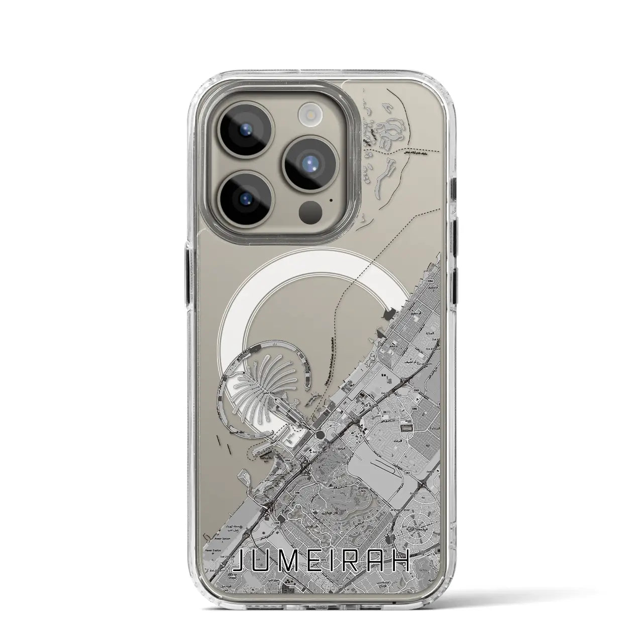 【ジュメイラ(アラブ首長国連邦)】地図柄iPhoneケース(MagSafeタイプ)