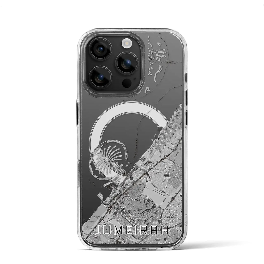 【ジュメイラ(アラブ首長国連邦)】地図柄iPhoneケース(MagSafeタイプ)