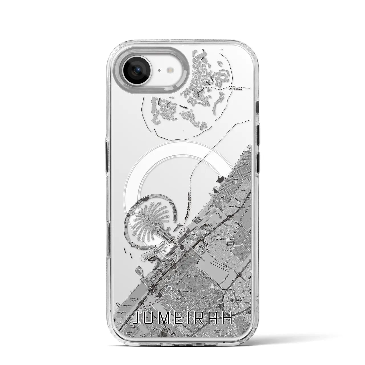 【ジュメイラ(アラブ首長国連邦)】地図柄iPhoneケース(MagSafeタイプ)