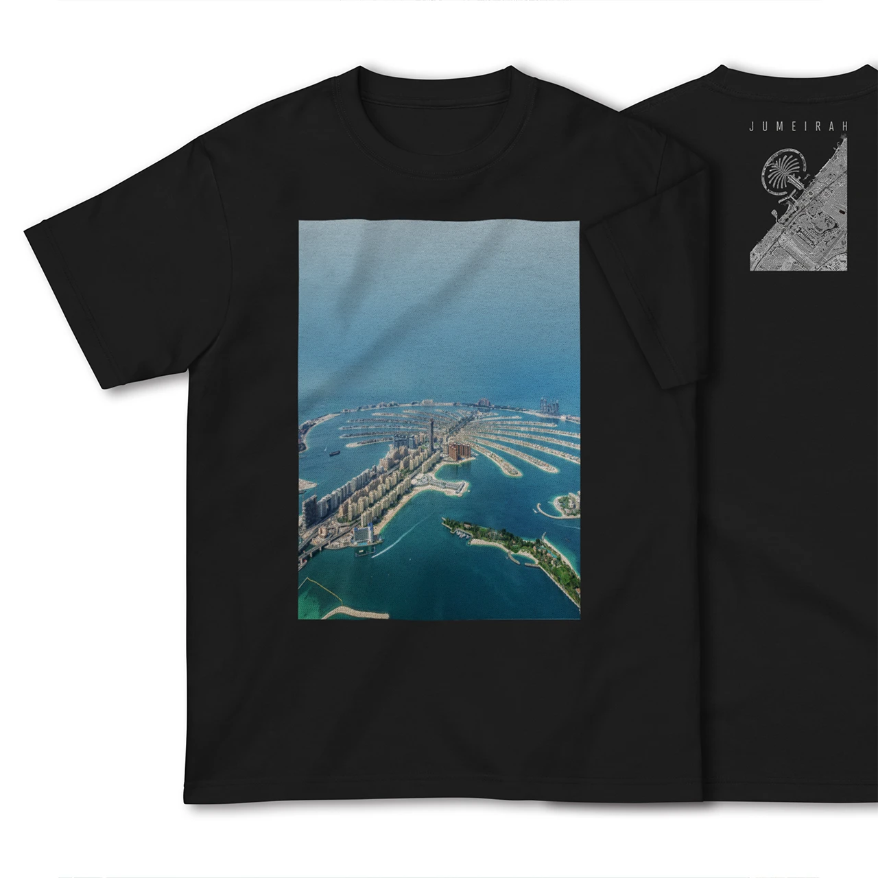 【ジュメイラ(アラブ首長国連邦)】Map World ハイクオリティTシャツ