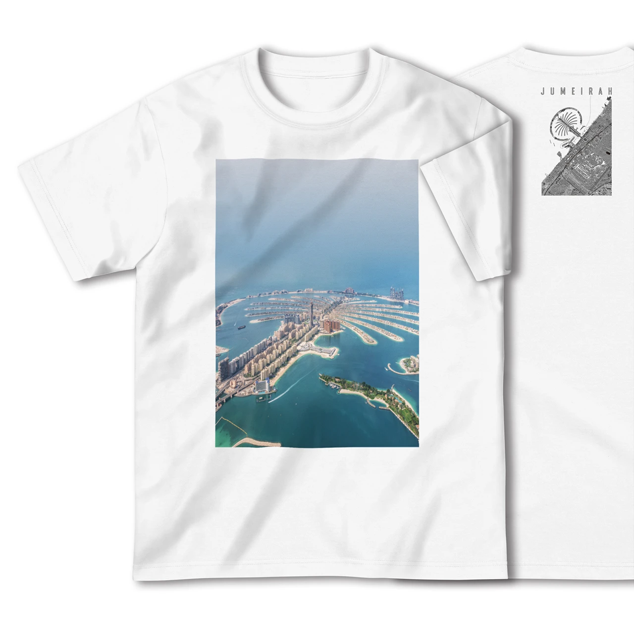 【ジュメイラ(アラブ首長国連邦)】Map World ハイクオリティTシャツ