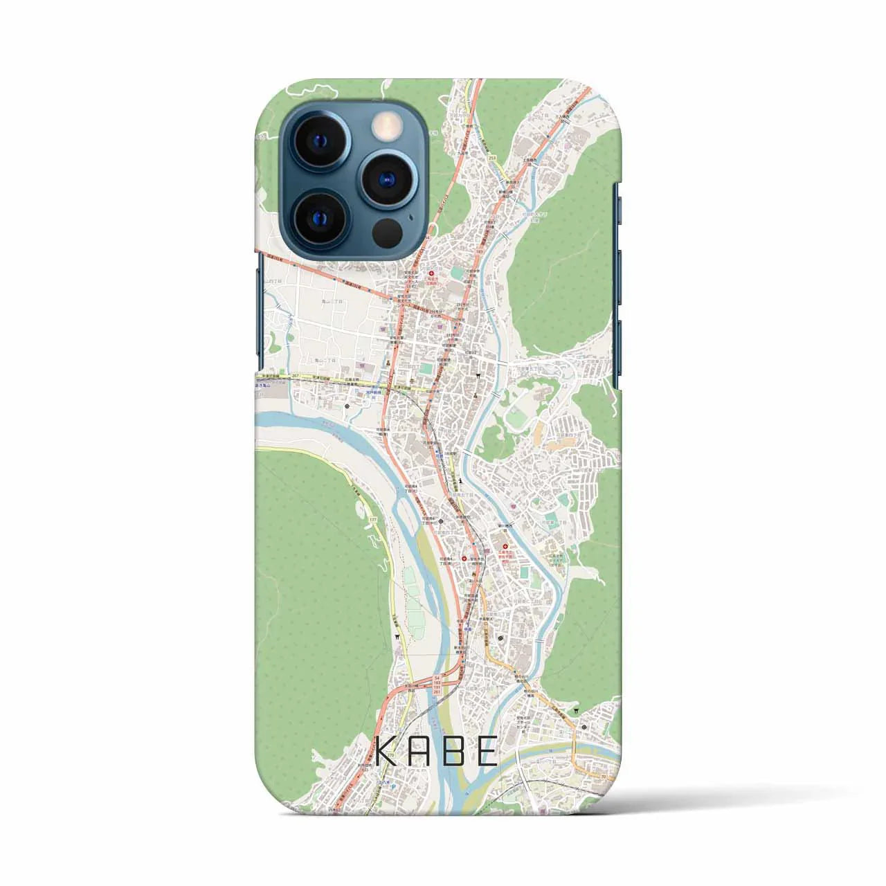 【可部(広島県)】地図柄iPhoneケース(バックカバータイプ)