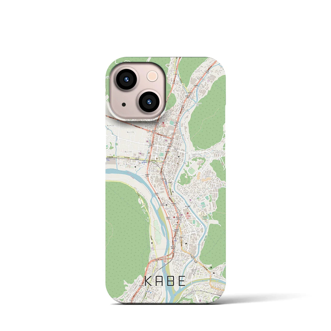 【可部(広島県)】地図柄iPhoneケース(バックカバータイプ)