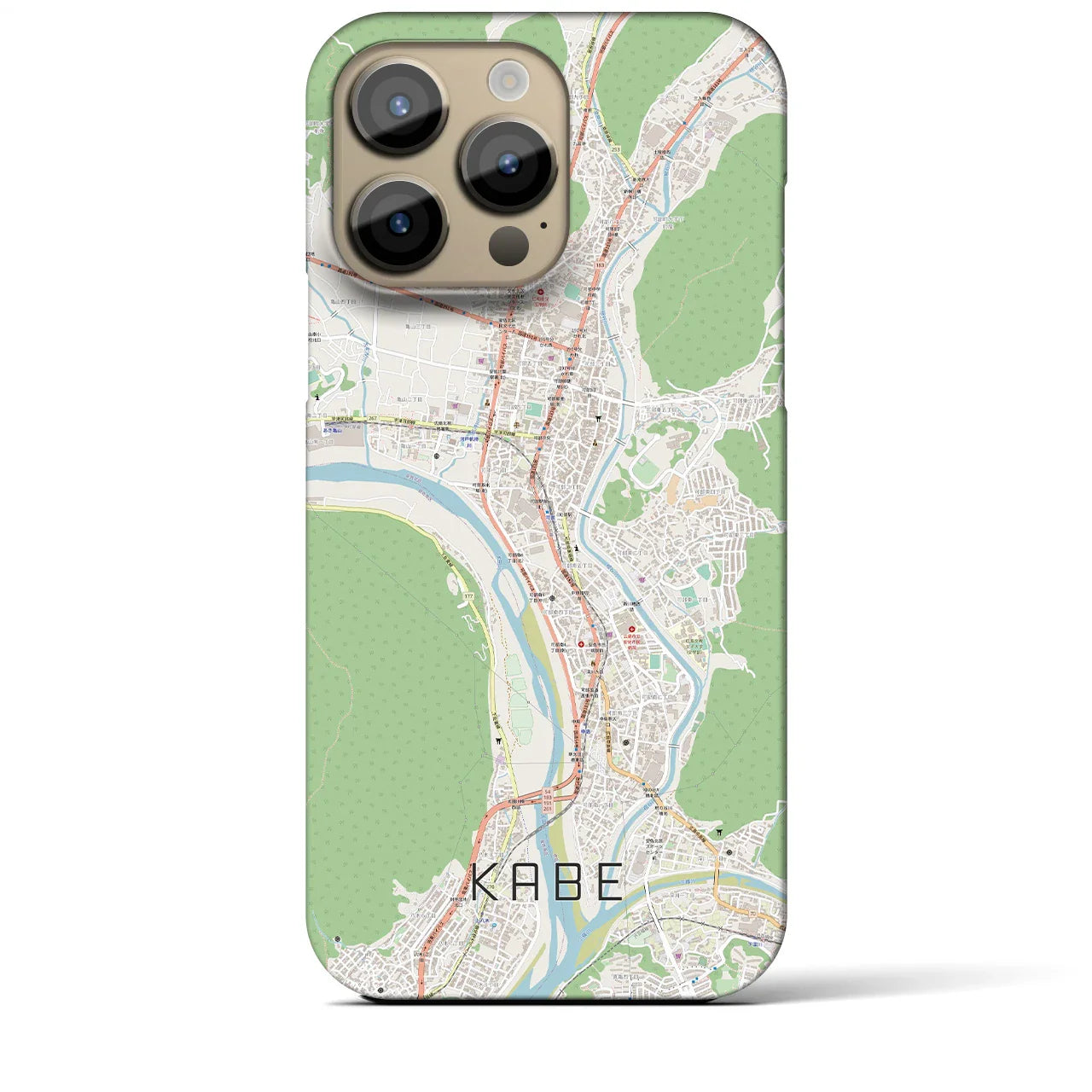 【可部(広島県)】地図柄iPhoneケース(バックカバータイプ)