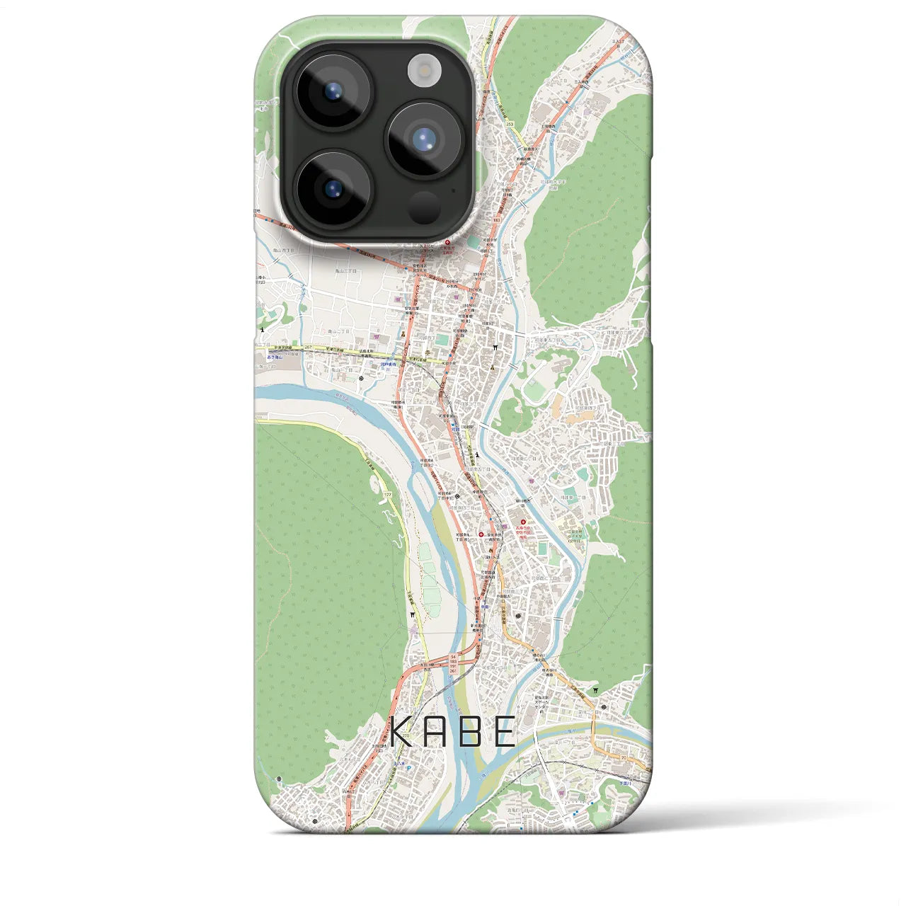 【可部(広島県)】地図柄iPhoneケース(バックカバータイプ)