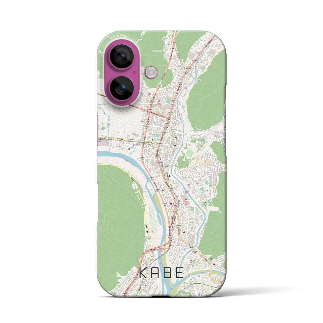 【可部(広島県)】地図柄iPhoneケース(バックカバータイプ)
