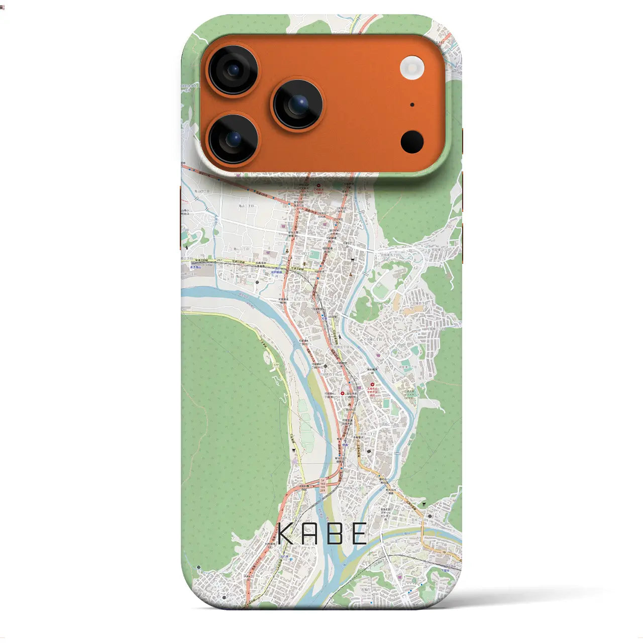 【可部(広島県)】地図柄iPhoneケース(バックカバータイプ)