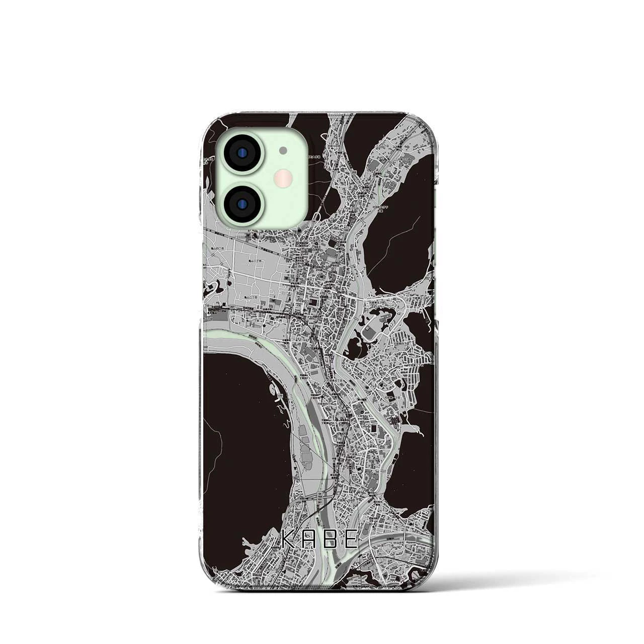 【可部(広島県)】地図柄iPhoneケース(クリアタイプ)