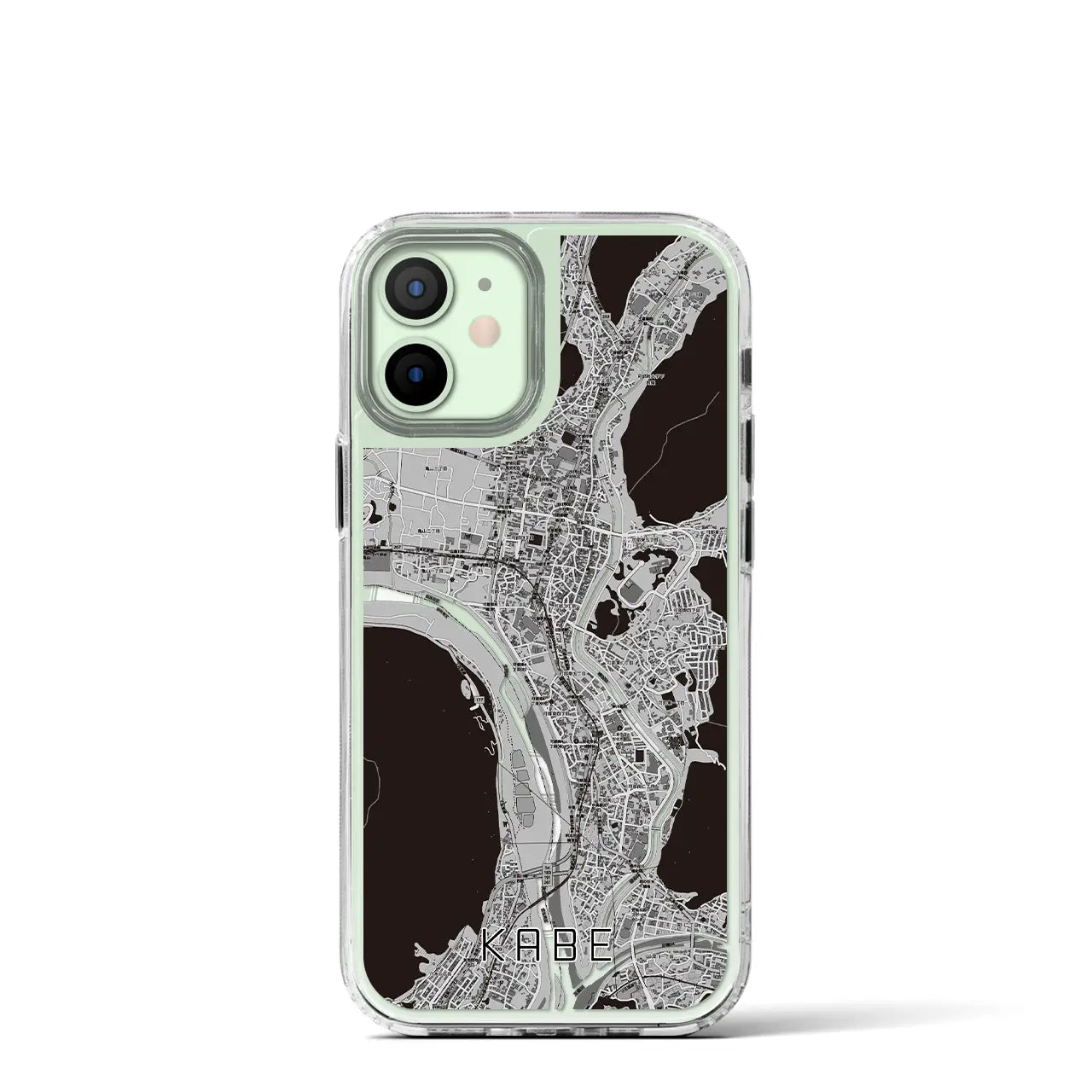 【可部(広島県)】地図柄iPhoneケース(MagSafeタイプ)