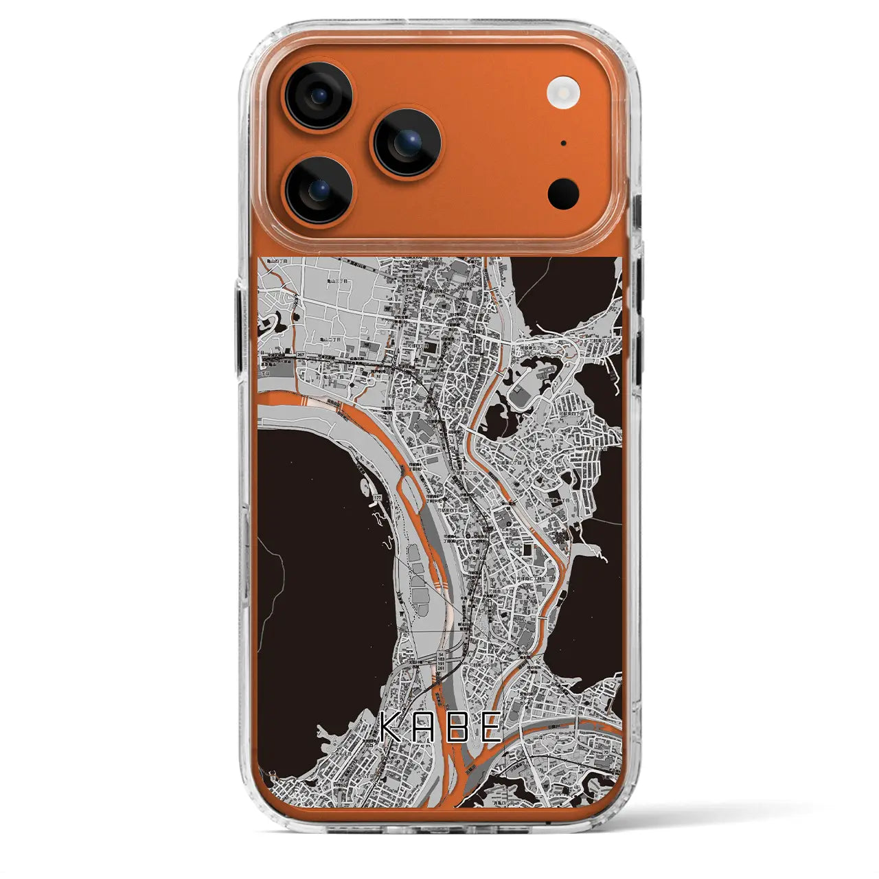 【可部(広島県)】地図柄iPhoneケース(MagSafeタイプ)