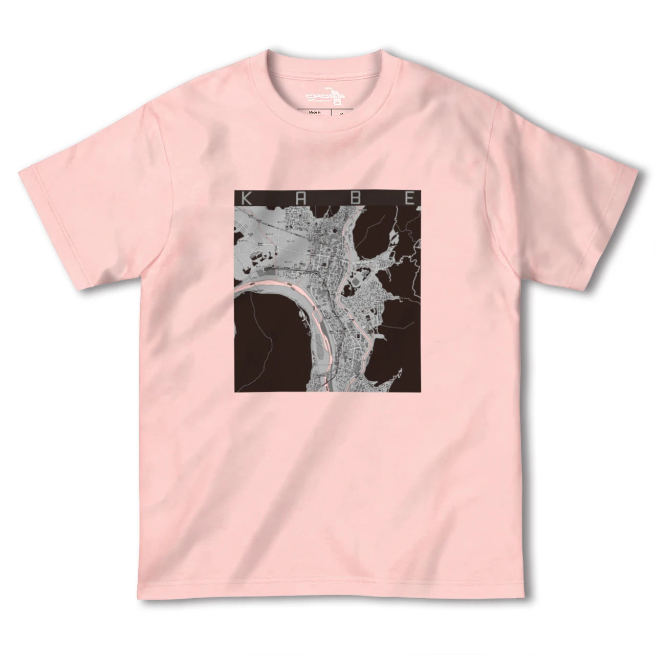 【可部(広島県)】地図柄ヘビーウェイトTシャツ