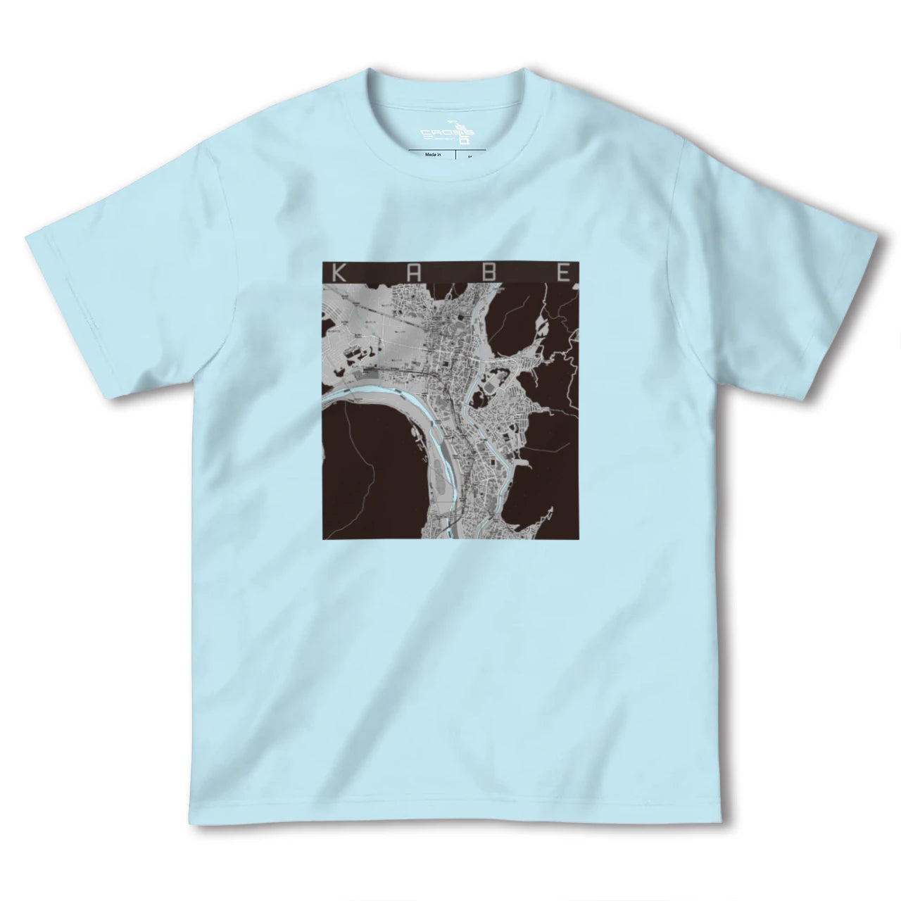 【可部(広島県)】地図柄ヘビーウェイトTシャツ