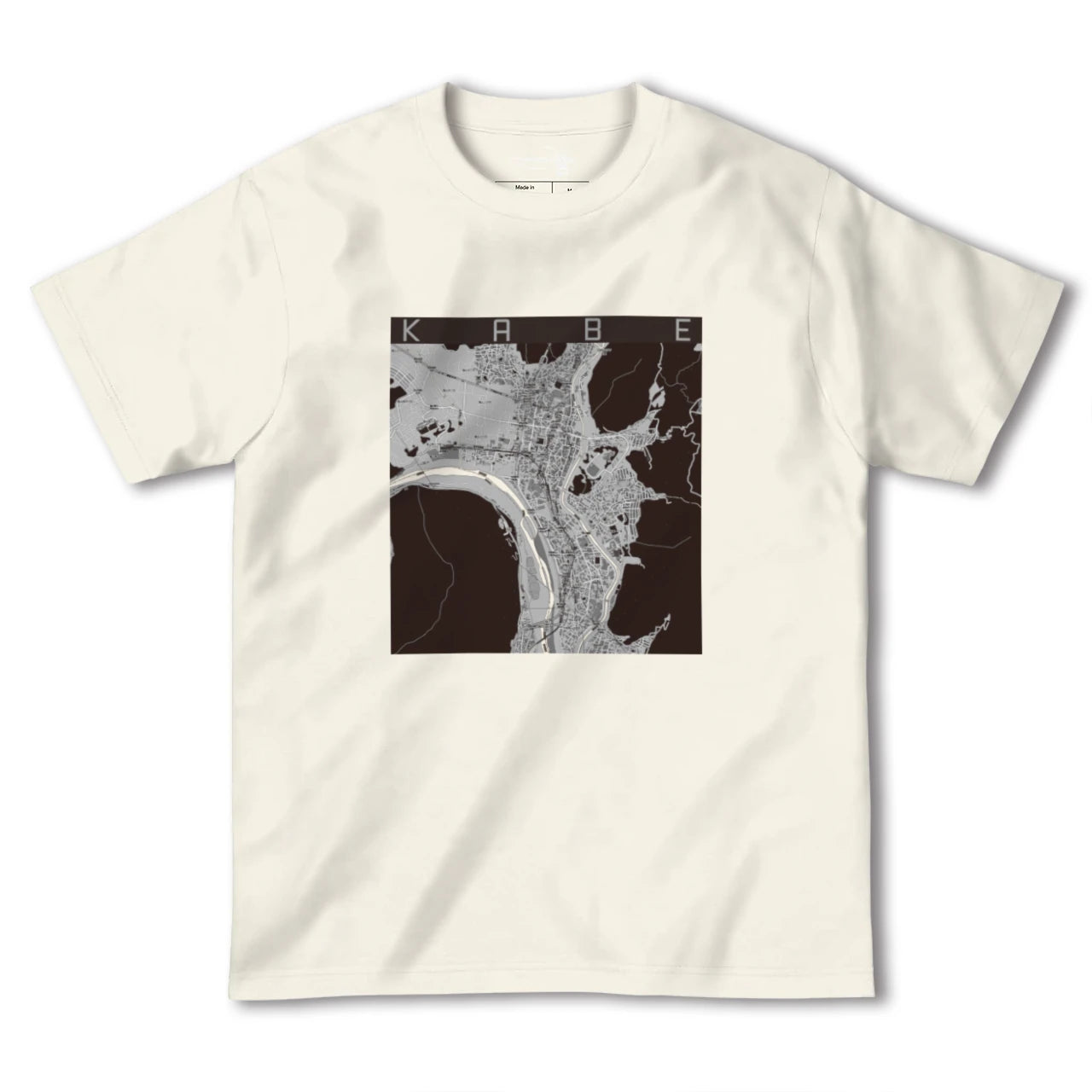 【可部(広島県)】地図柄ヘビーウェイトTシャツ