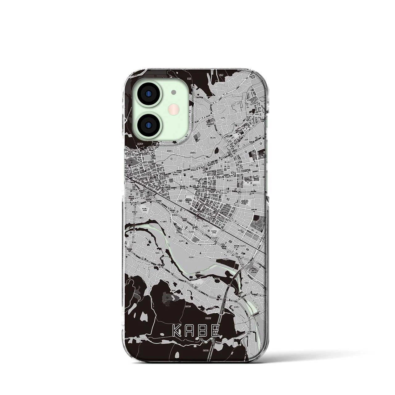 【河辺(東京都)】地図柄iPhoneケース(クリアタイプ)