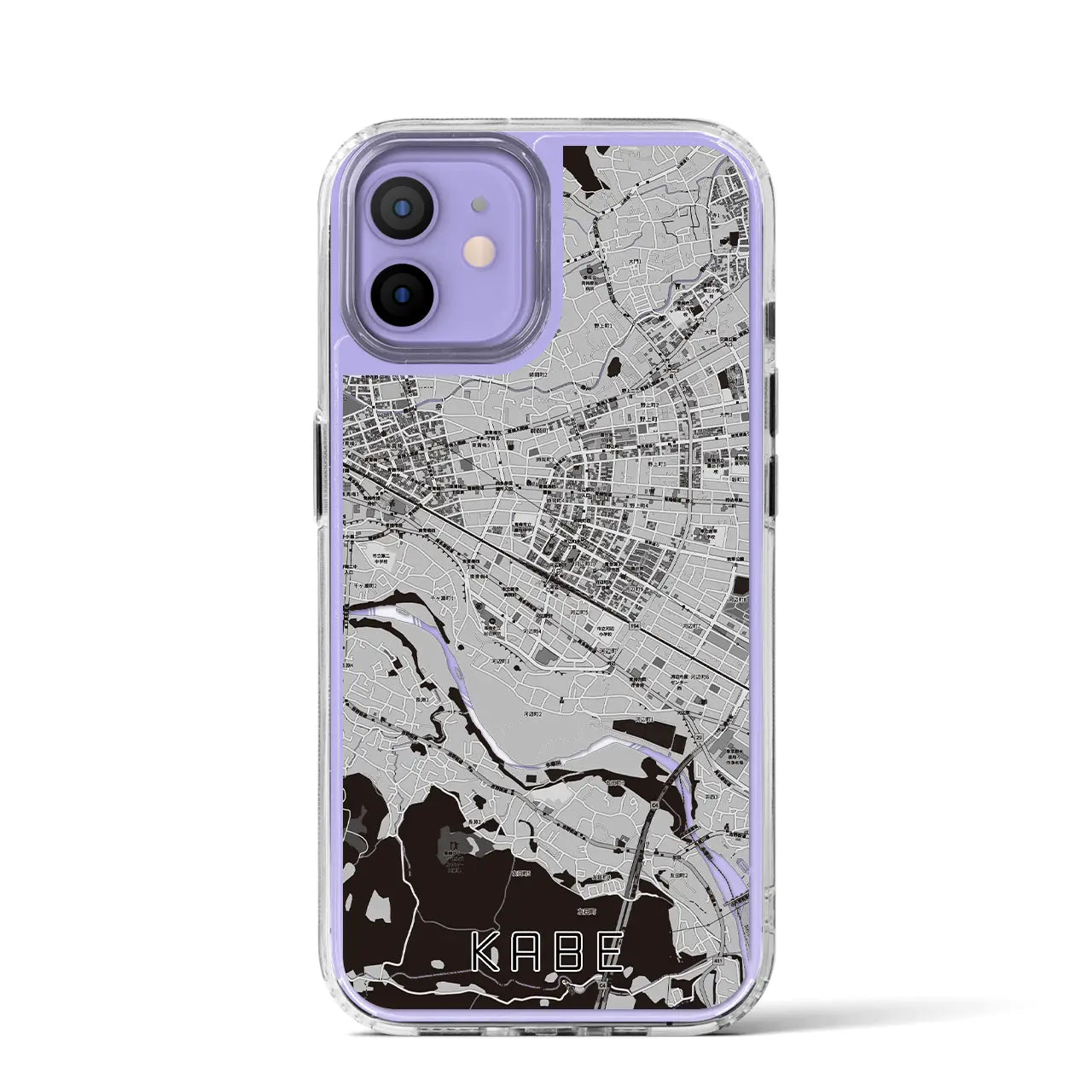 【河辺(東京都)】地図柄iPhoneケース(MagSafeタイプ)