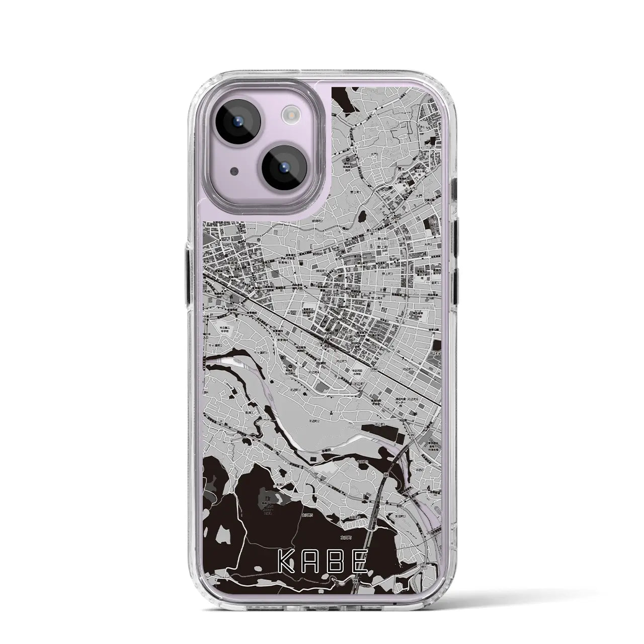 【河辺(東京都)】地図柄iPhoneケース(MagSafeタイプ)