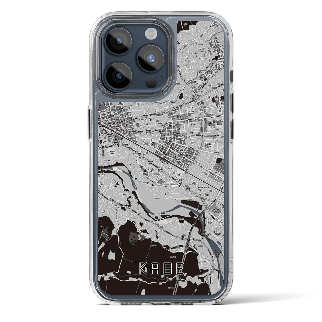 【河辺(東京都)】地図柄iPhoneケース(MagSafeタイプ)
