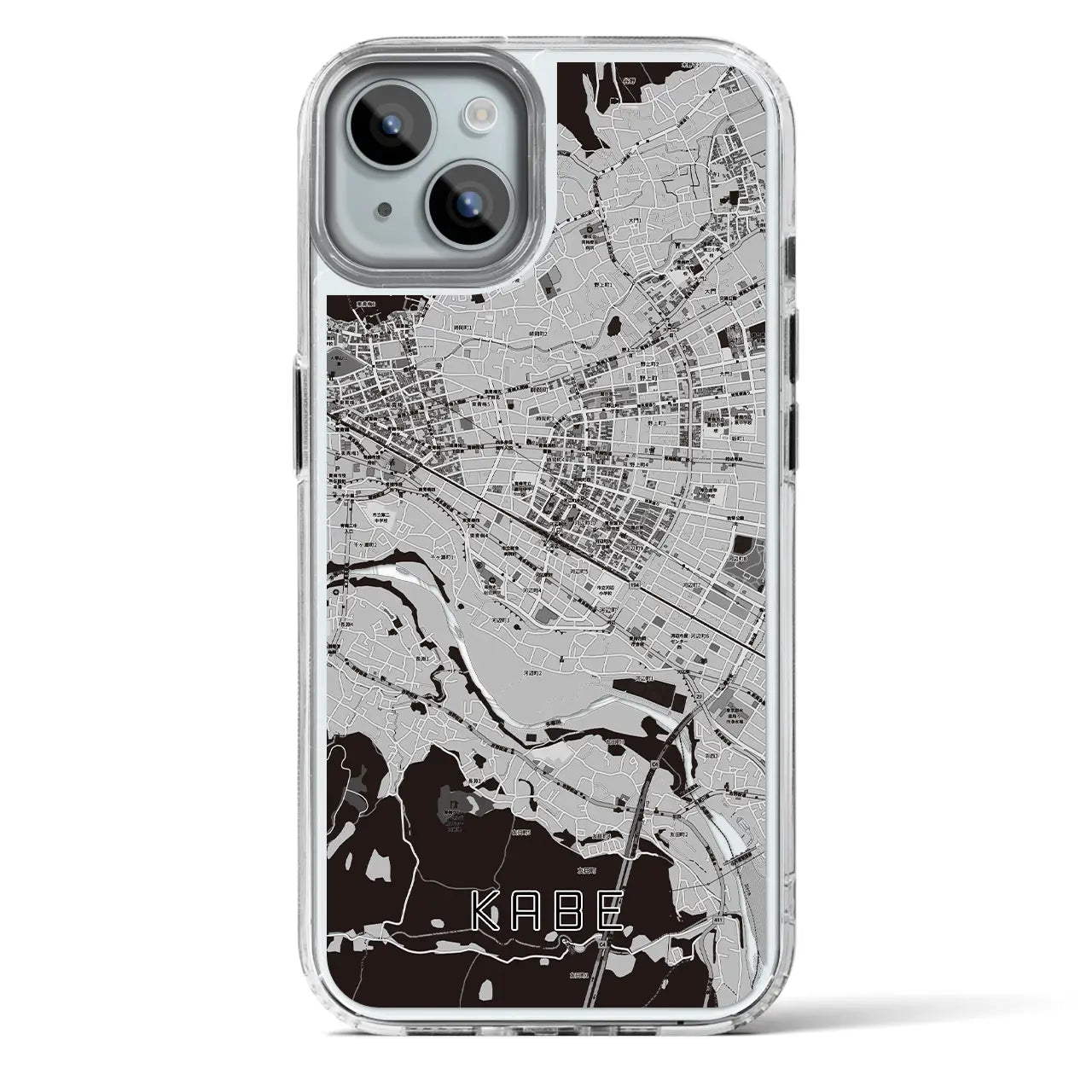 【河辺(東京都)】地図柄iPhoneケース(MagSafeタイプ)