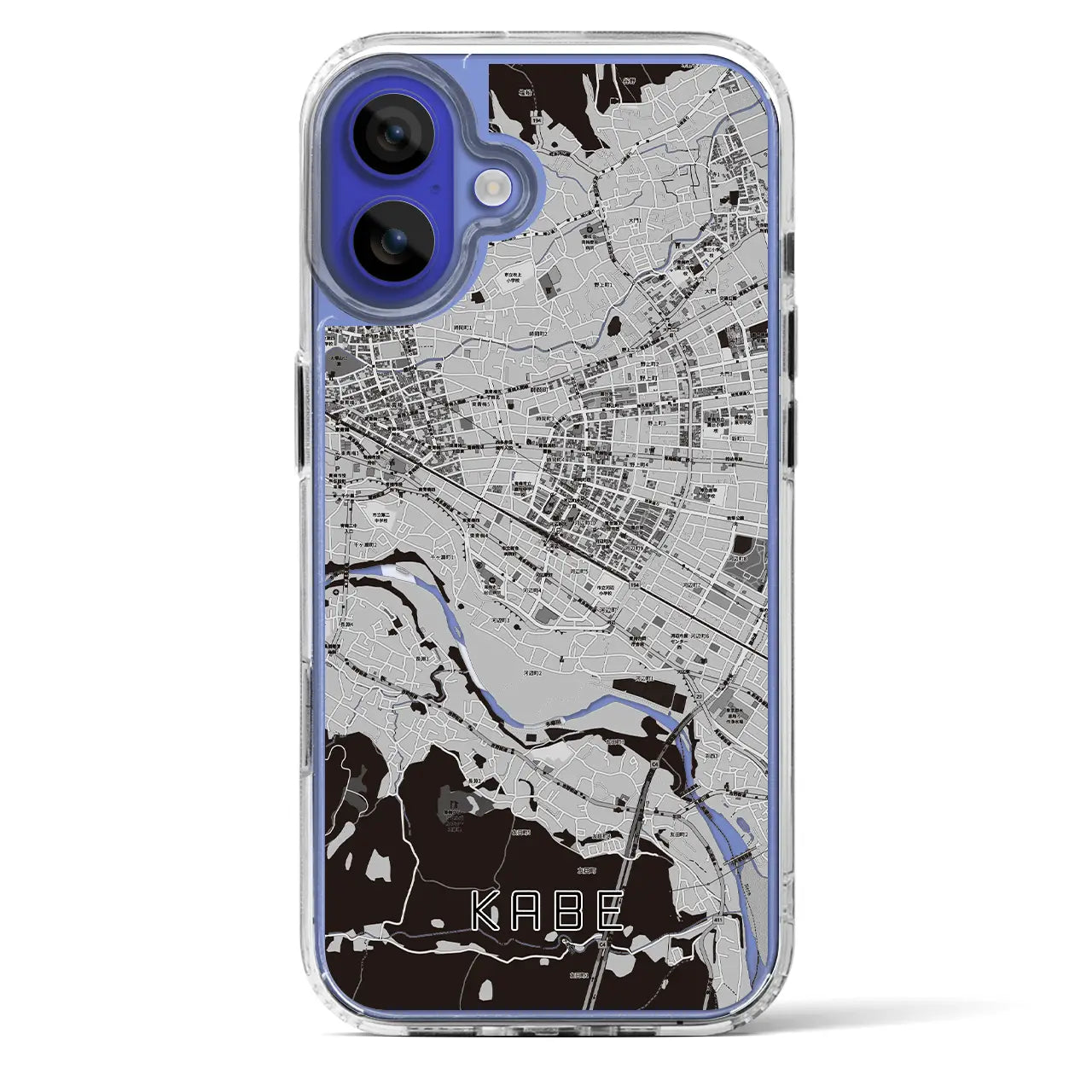 【河辺(東京都)】地図柄iPhoneケース(MagSafeタイプ)