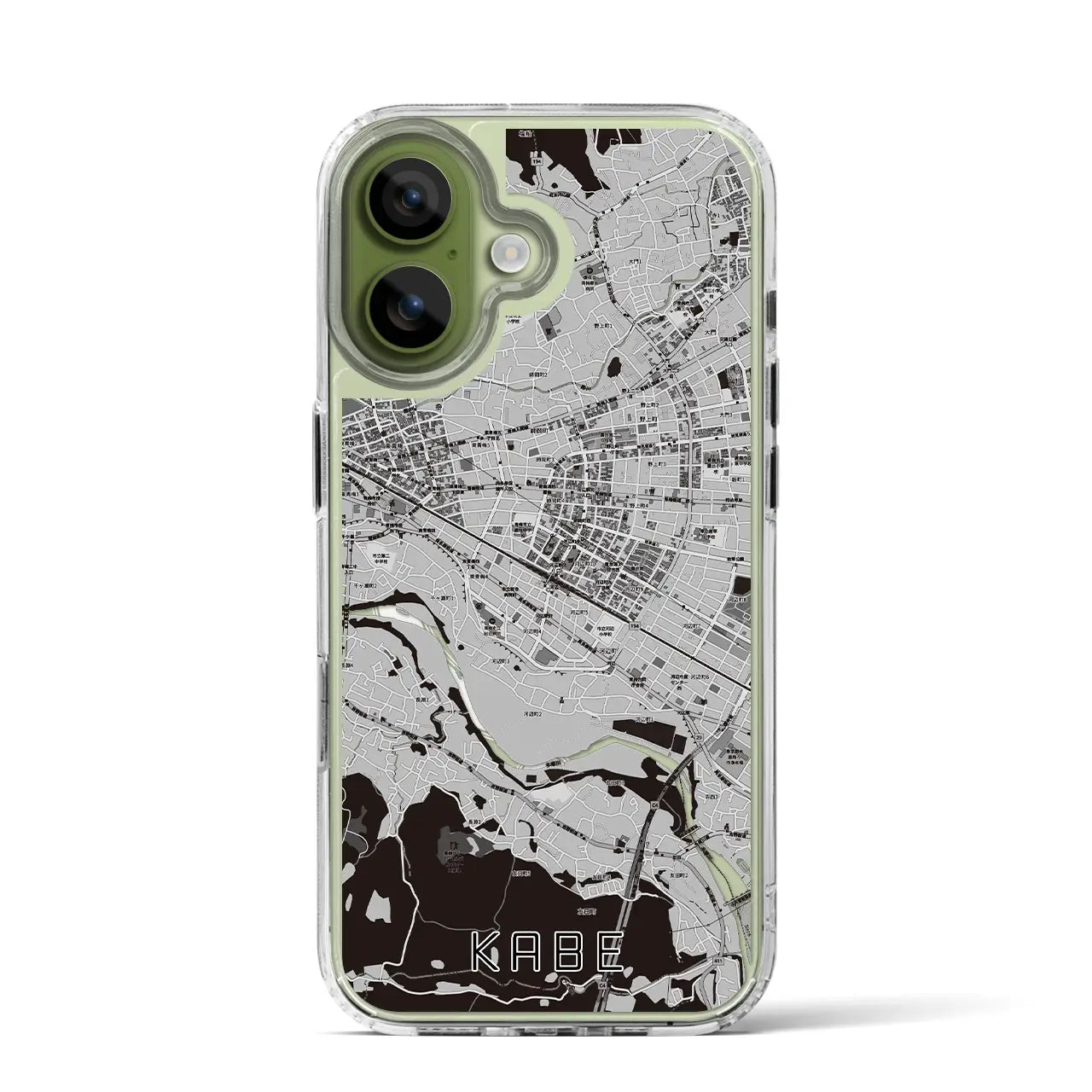 【河辺(東京都)】地図柄iPhoneケース(MagSafeタイプ)