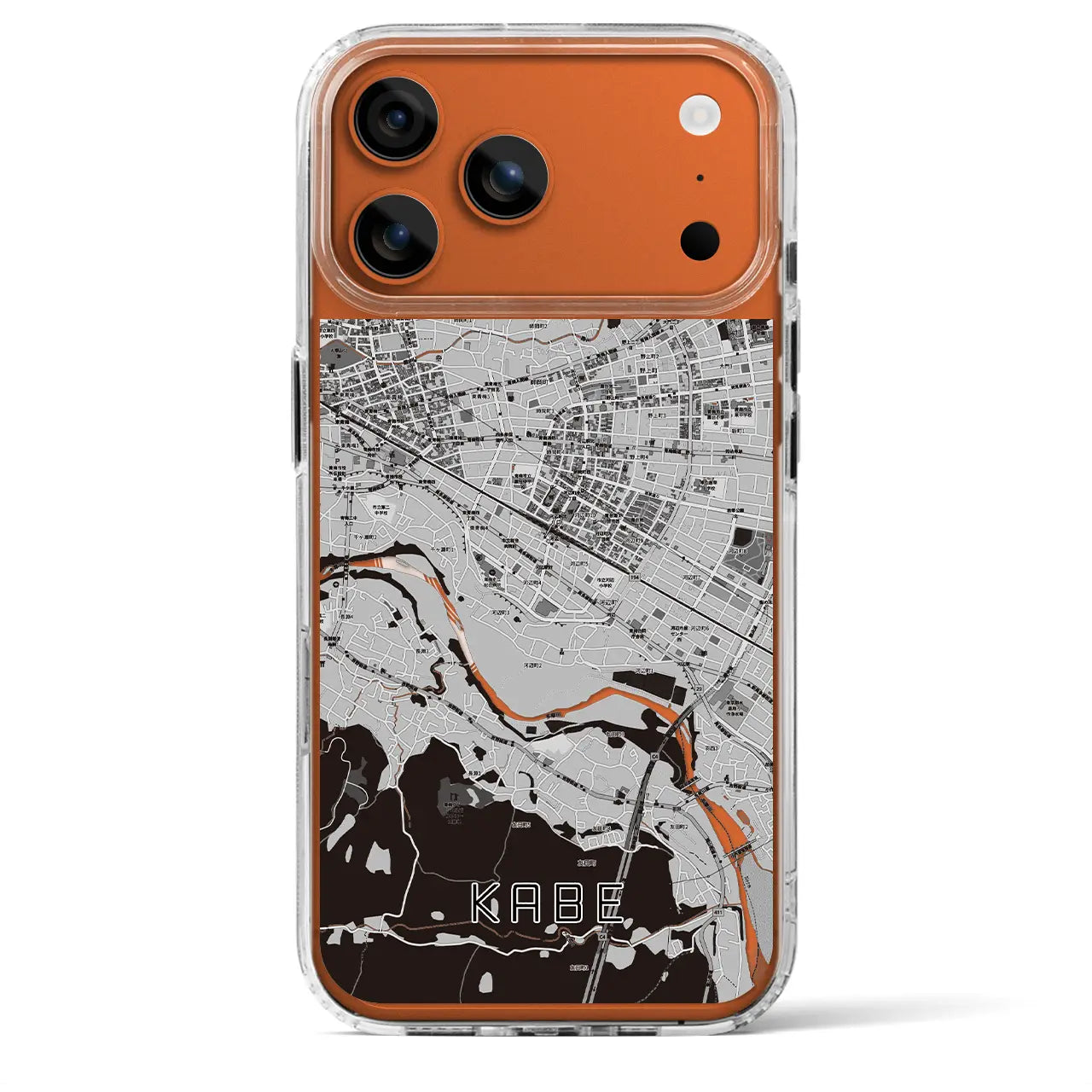 【河辺(東京都)】地図柄iPhoneケース(MagSafeタイプ)