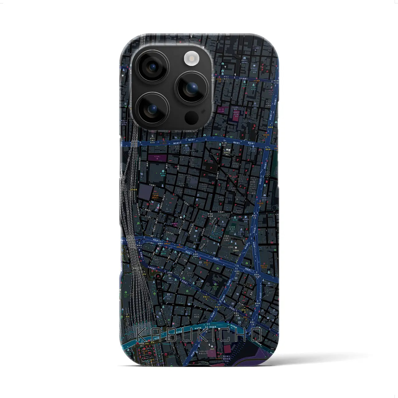 【歌舞伎町(東京都)】地図柄iPhoneケース(バックカバータイプ)