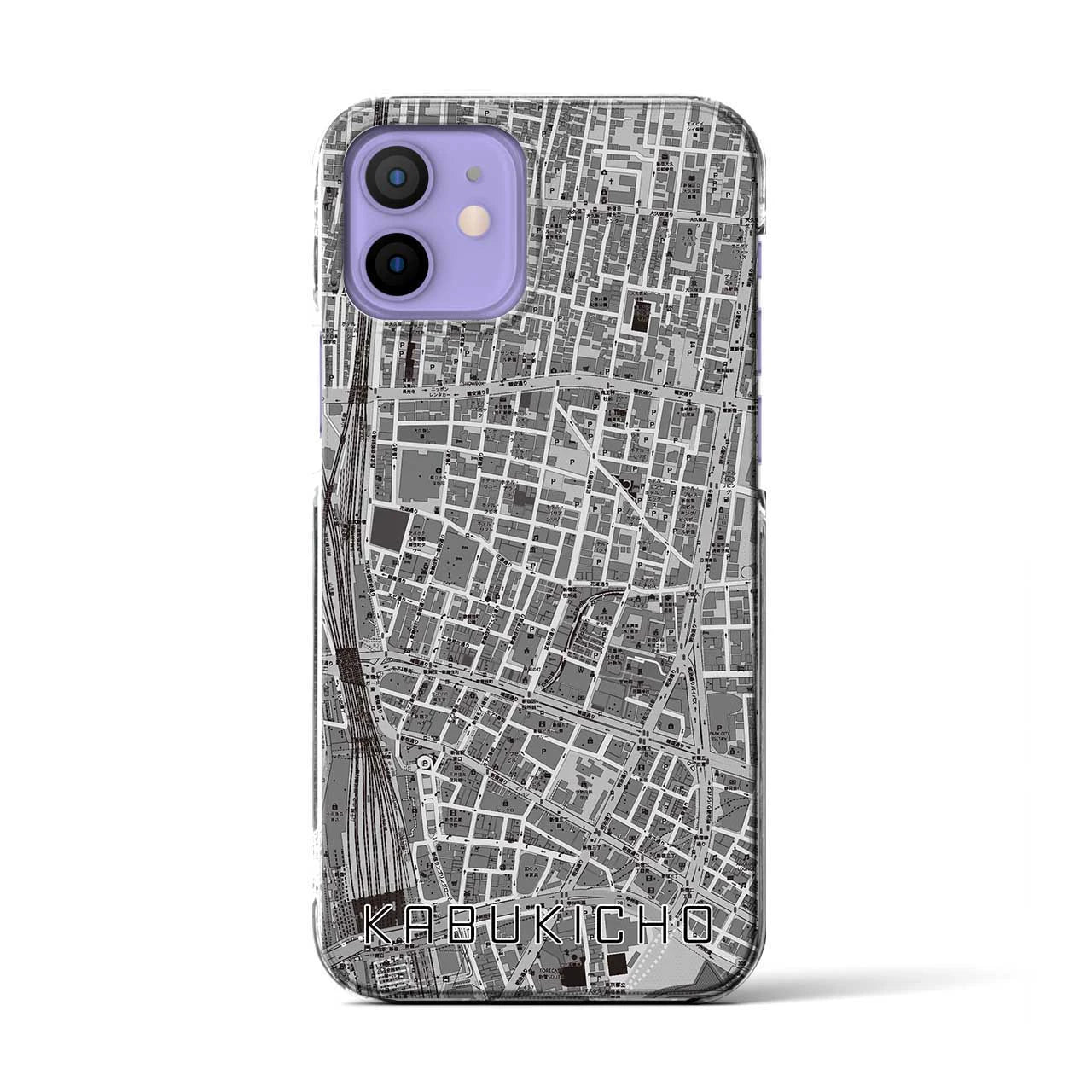 【歌舞伎町(東京都)】地図柄iPhoneケース(クリアタイプ)
