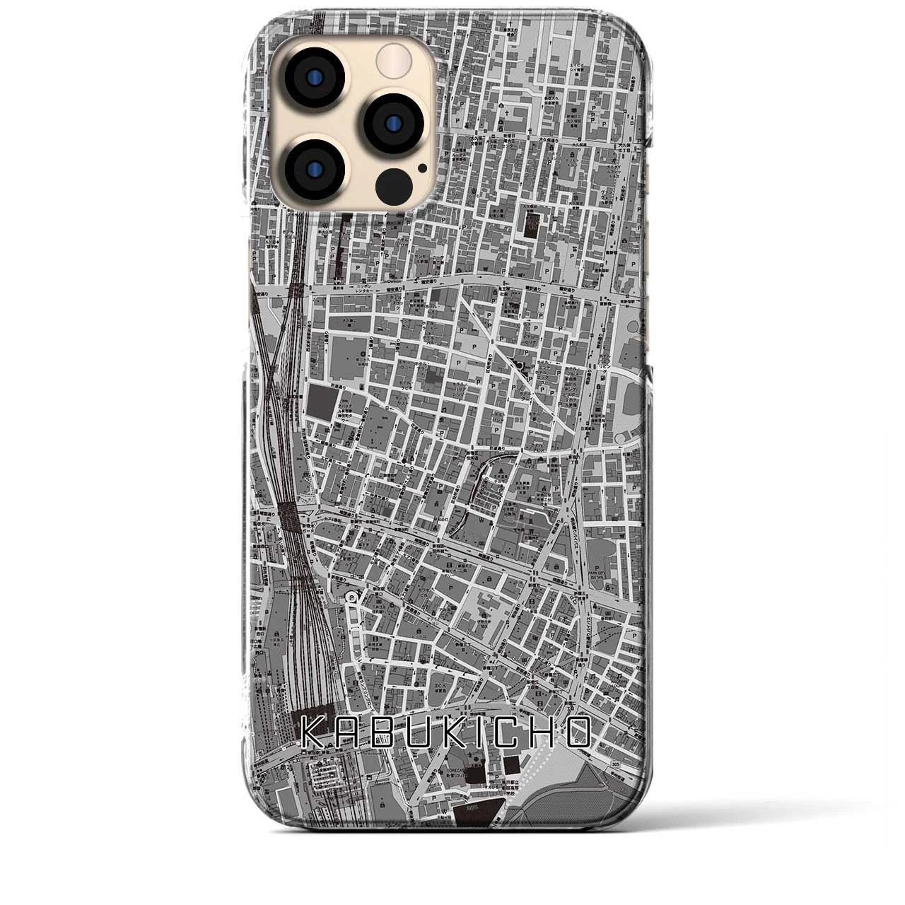 【歌舞伎町(東京都)】地図柄iPhoneケース(クリアタイプ)