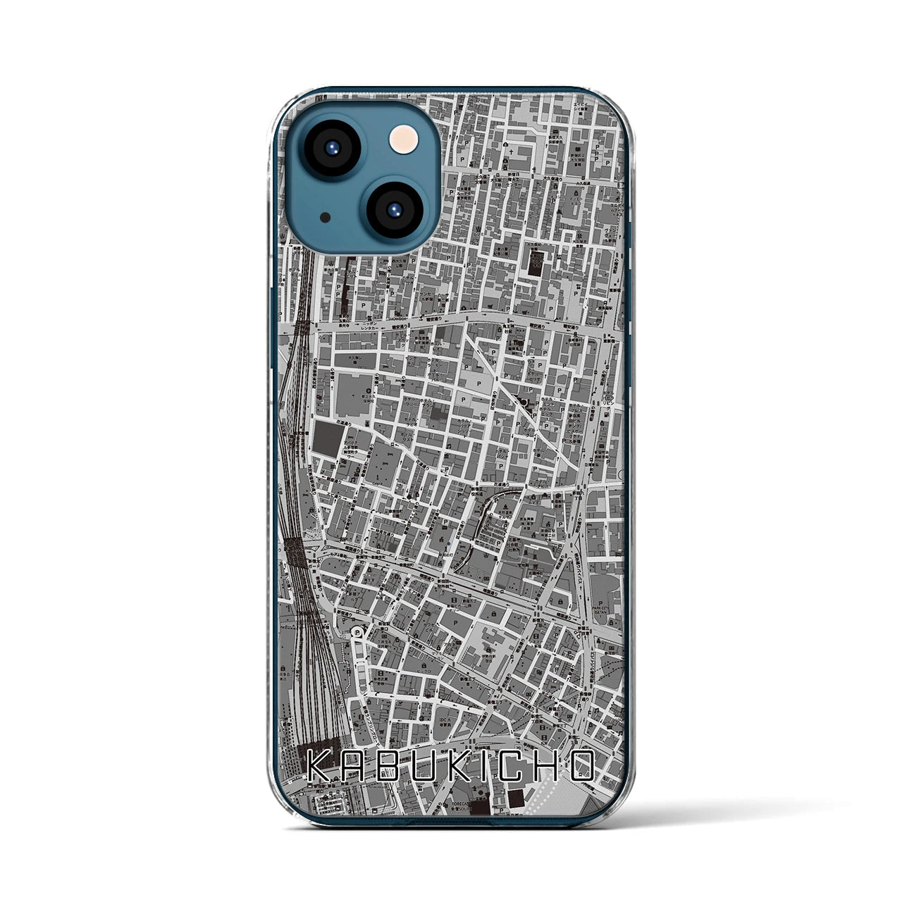 【歌舞伎町(東京都)】地図柄iPhoneケース(クリアタイプ)