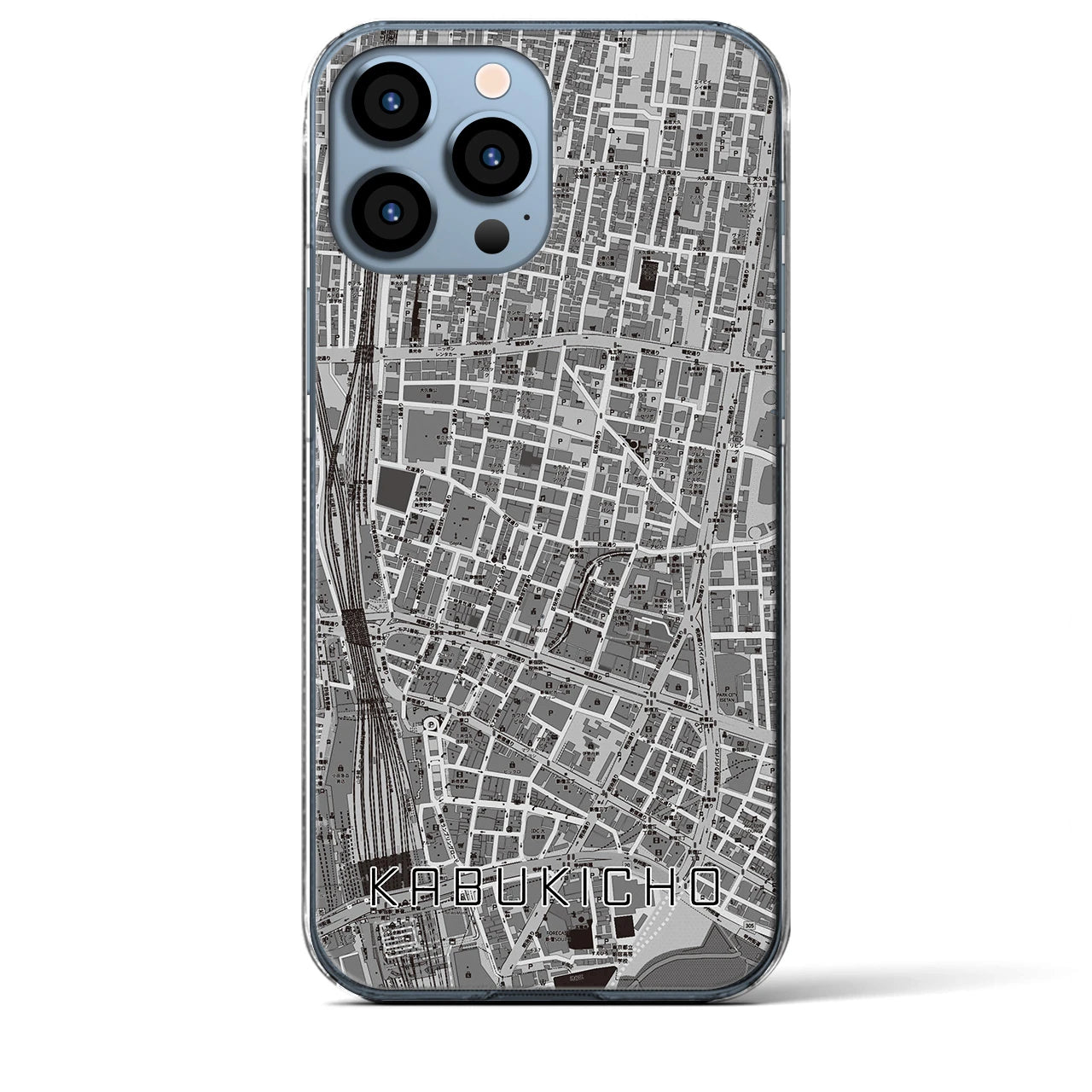 【歌舞伎町(東京都)】地図柄iPhoneケース(クリアタイプ)