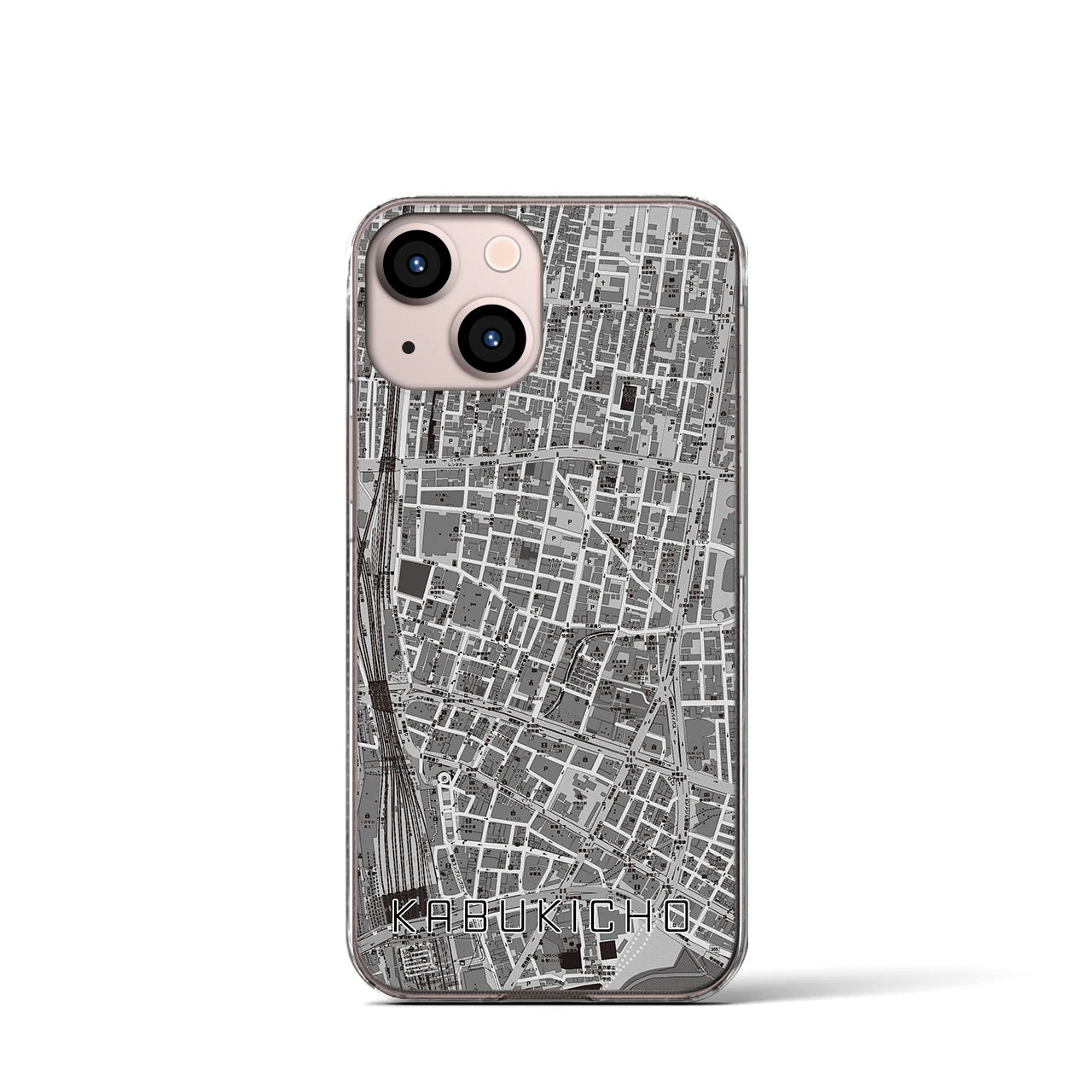 【歌舞伎町(東京都)】地図柄iPhoneケース(クリアタイプ)