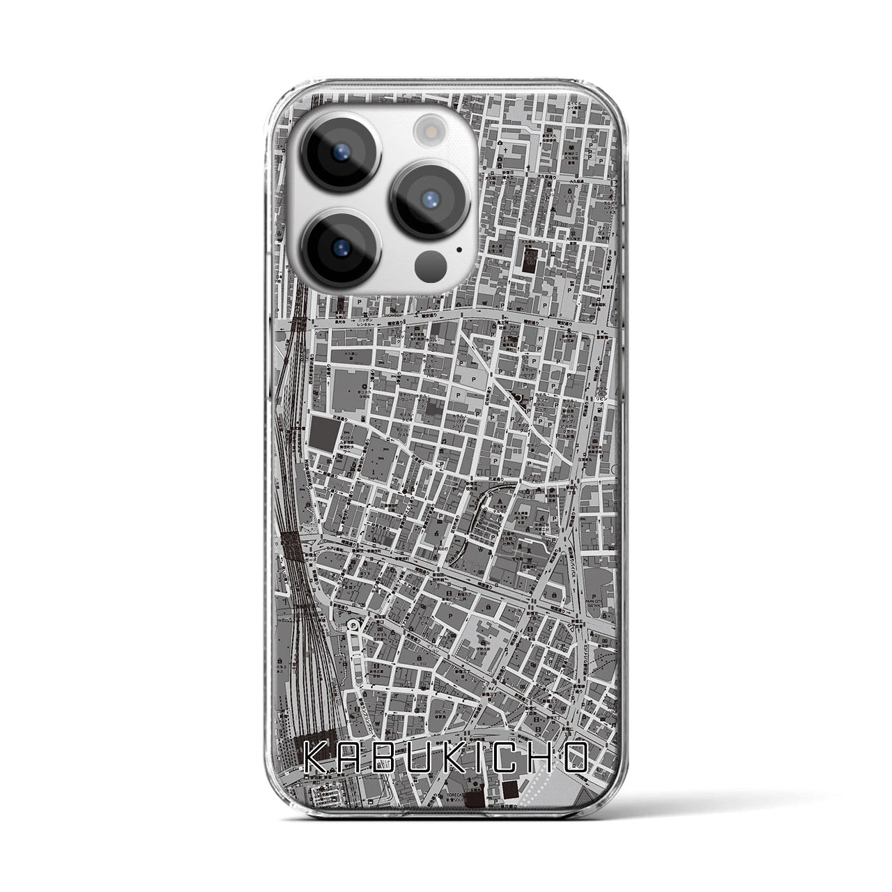【歌舞伎町(東京都)】地図柄iPhoneケース(クリアタイプ)