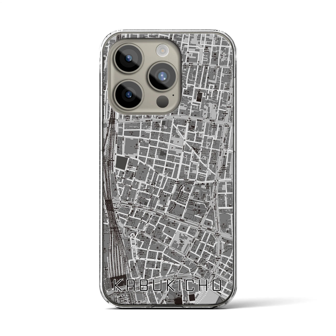 【歌舞伎町(東京都)】地図柄iPhoneケース(クリアタイプ)
