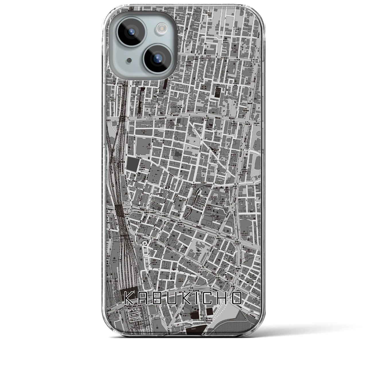 【歌舞伎町(東京都)】地図柄iPhoneケース(クリアタイプ)