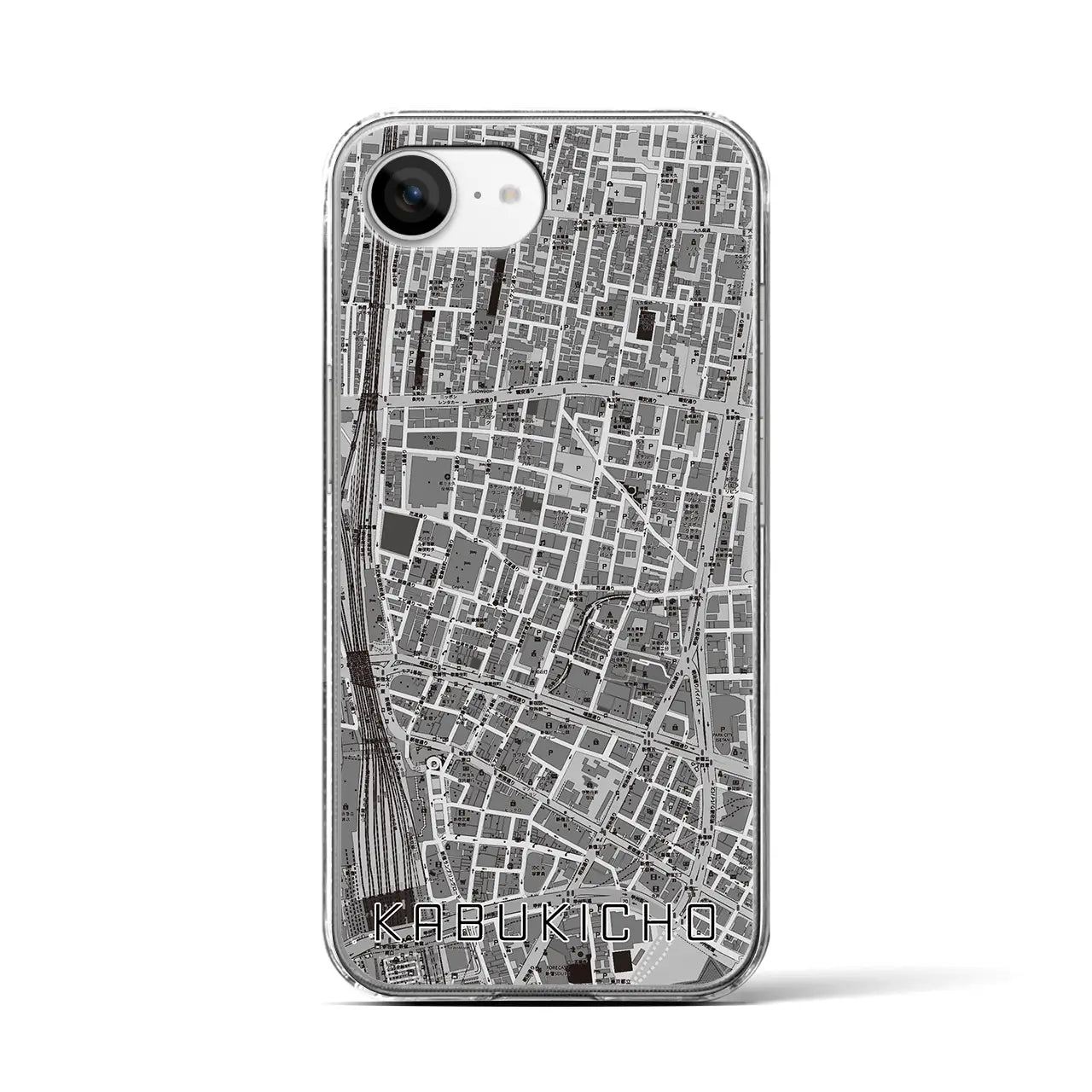 【歌舞伎町(東京都)】地図柄iPhoneケース(クリアタイプ)