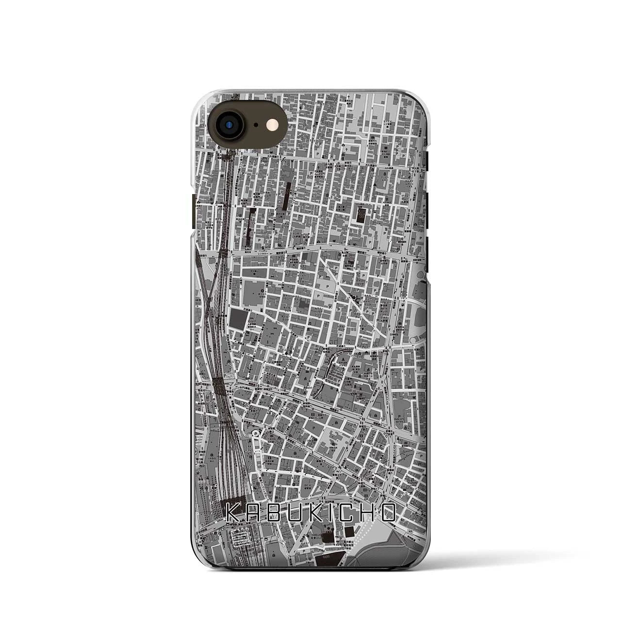 【歌舞伎町(東京都)】地図柄iPhoneケース(クリアタイプ)