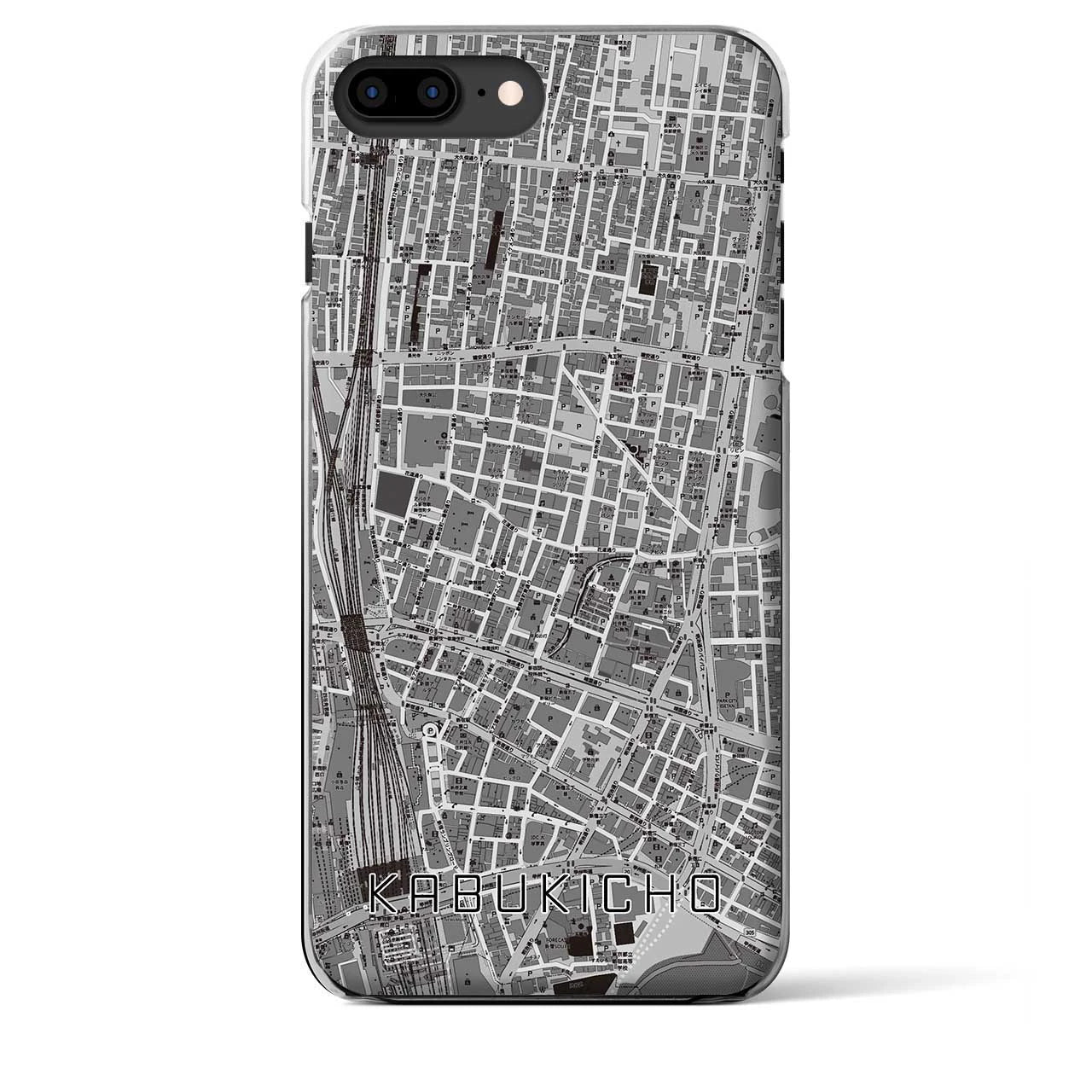 【歌舞伎町(東京都)】地図柄iPhoneケース(クリアタイプ)