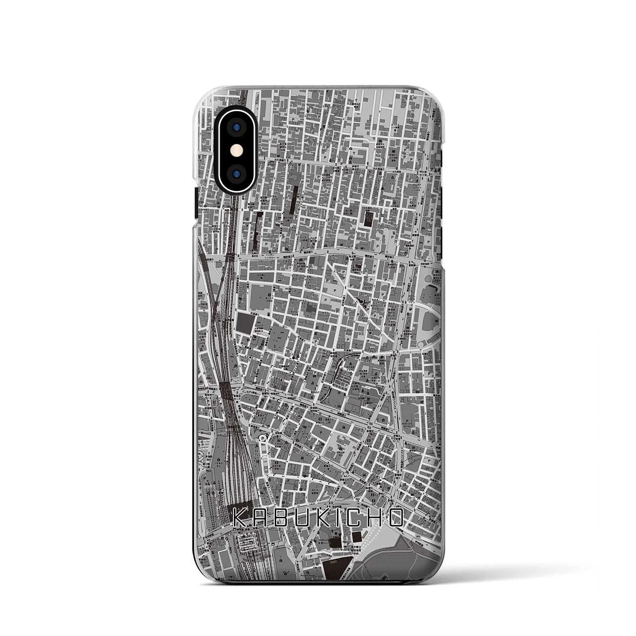 【歌舞伎町(東京都)】地図柄iPhoneケース(クリアタイプ)