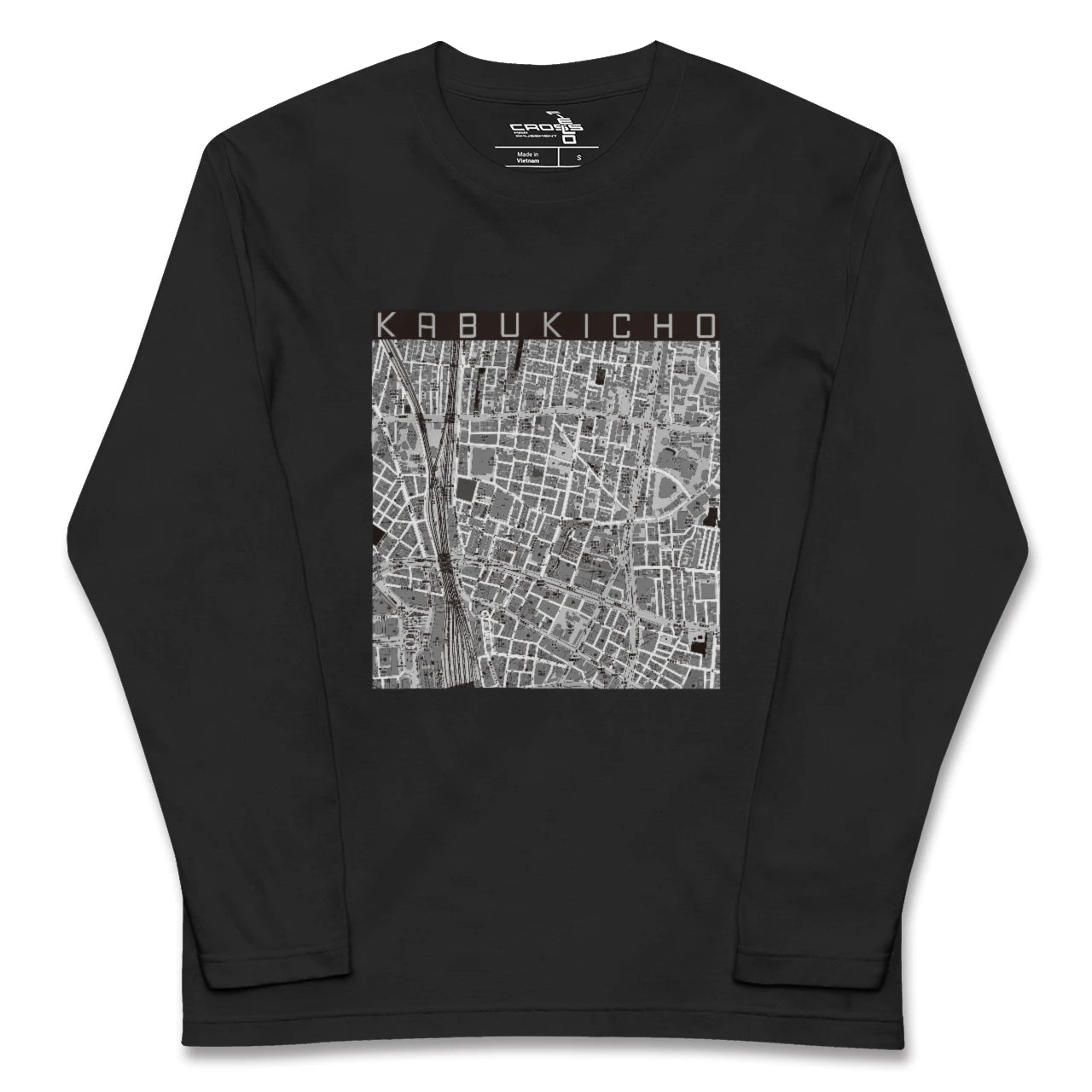 【歌舞伎町(東京都)】地図柄ロングスリーブTシャツ