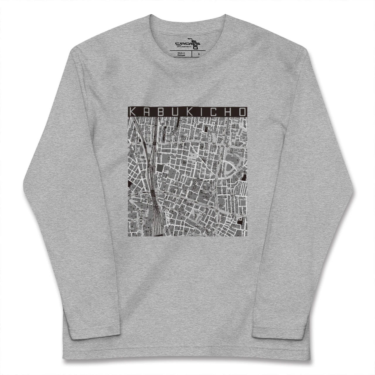 【歌舞伎町(東京都)】地図柄ロングスリーブTシャツ