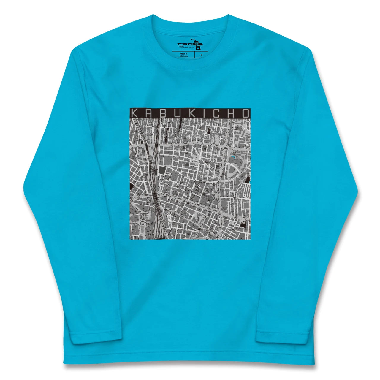 【歌舞伎町(東京都)】地図柄ロングスリーブTシャツ