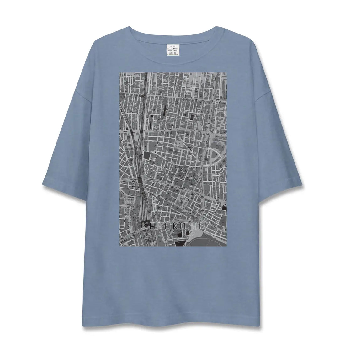 【歌舞伎町(東京都)】地図柄ビッグシルエットTシャツ
