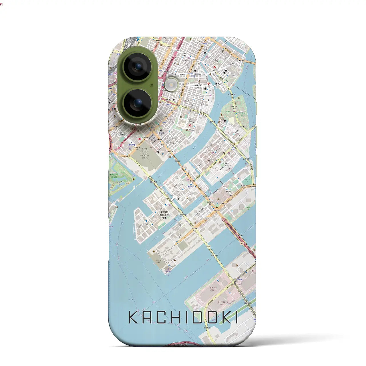 【勝どき(東京都)】地図柄iPhoneケース(バックカバータイプ)ブラック・iPhone 17 Pro Max 用