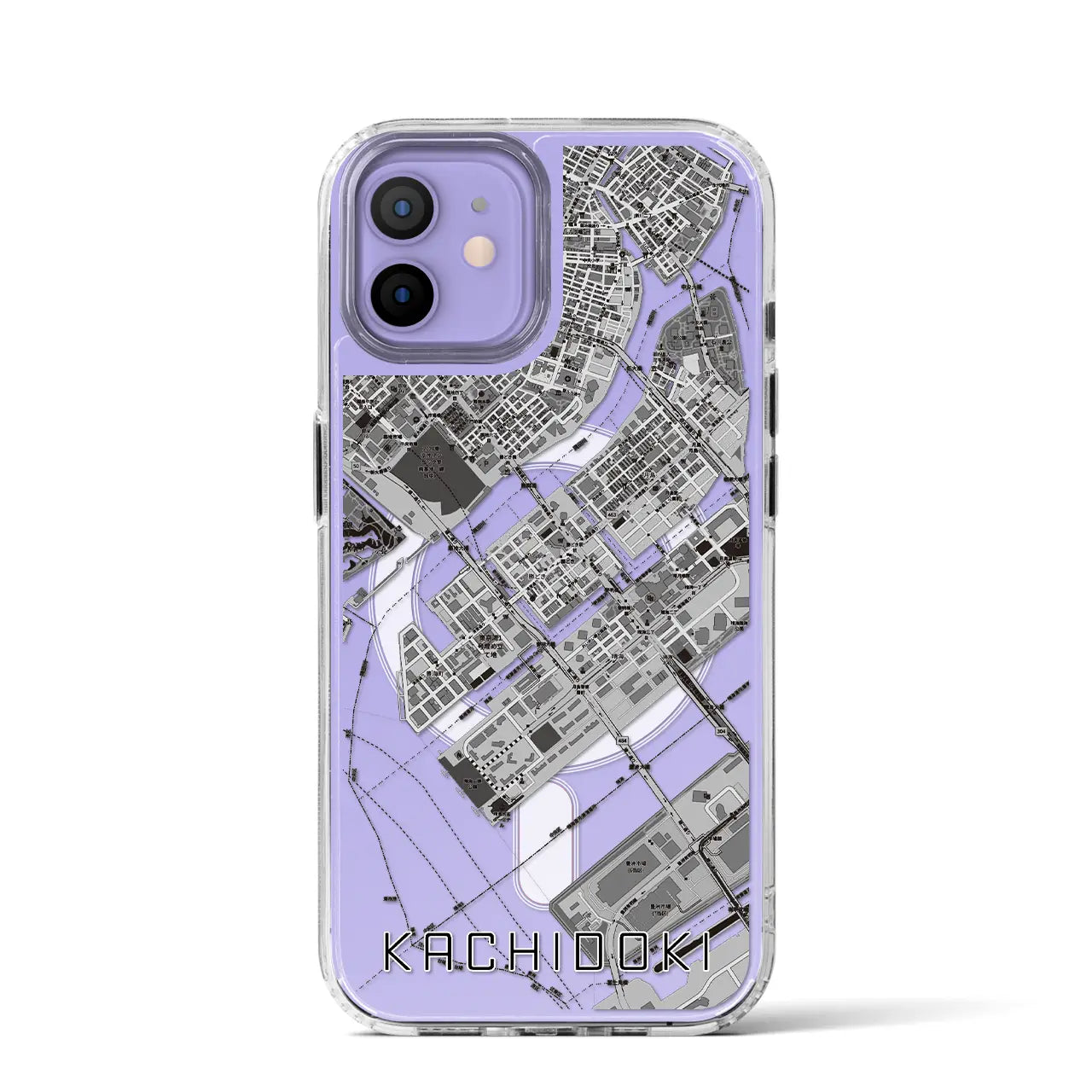 【勝どき(東京都)】地図柄iPhoneケース(MagSafeタイプ)