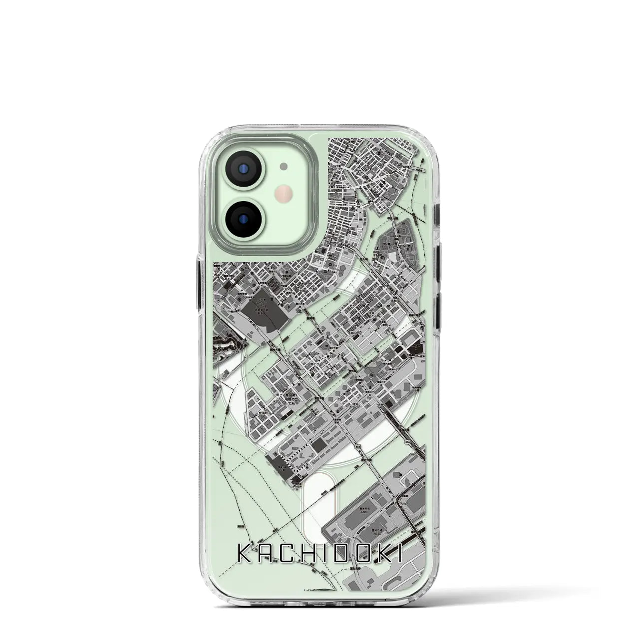 【勝どき(東京都)】地図柄iPhoneケース(MagSafeタイプ)