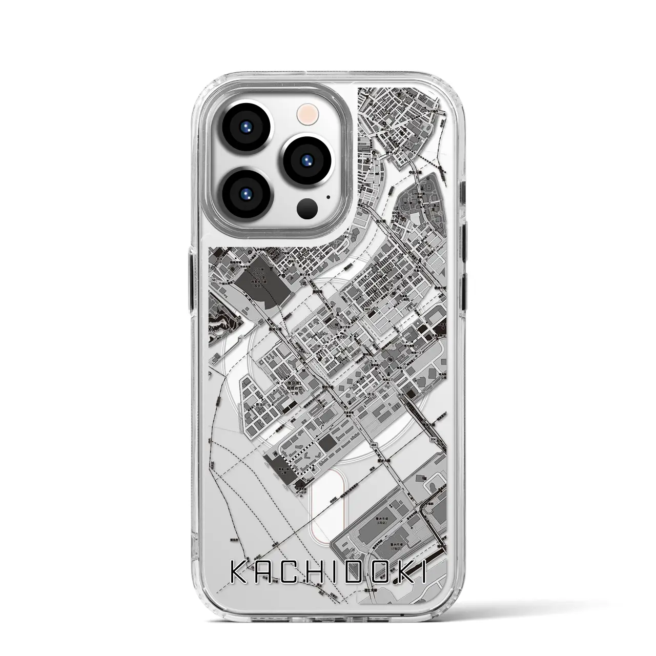 【勝どき(東京都)】地図柄iPhoneケース(MagSafeタイプ)