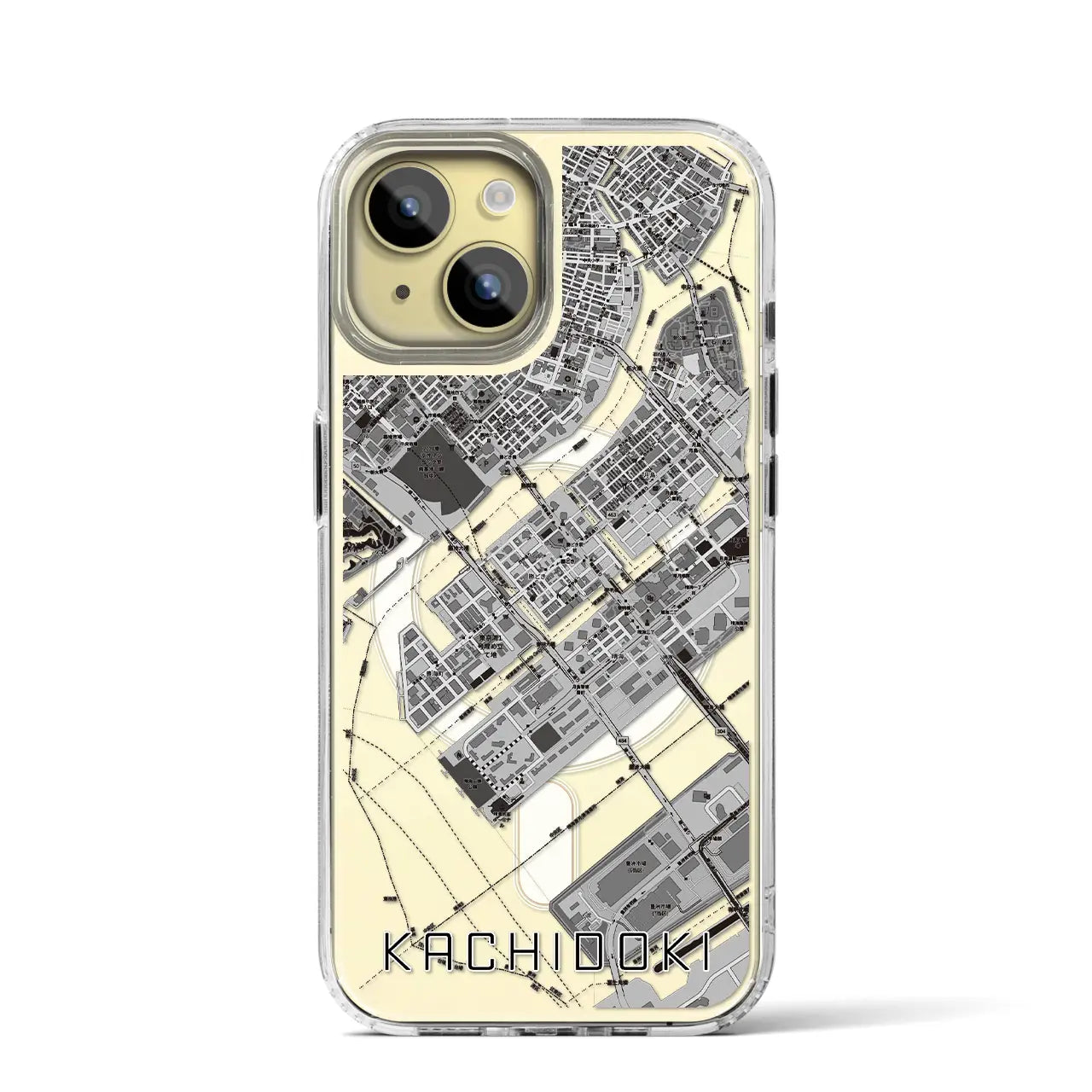 【勝どき(東京都)】地図柄iPhoneケース(MagSafeタイプ)