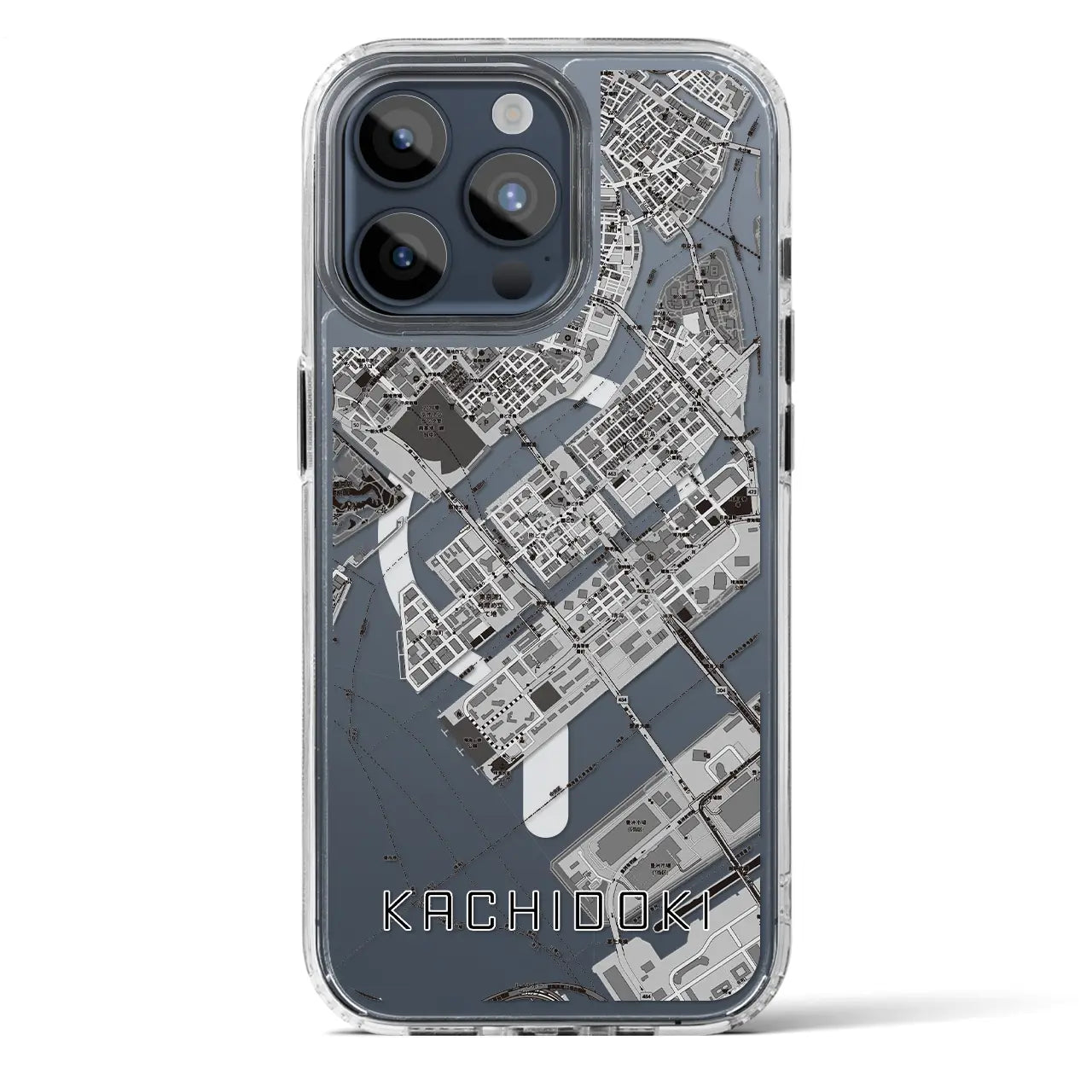 【勝どき(東京都)】地図柄iPhoneケース(MagSafeタイプ)