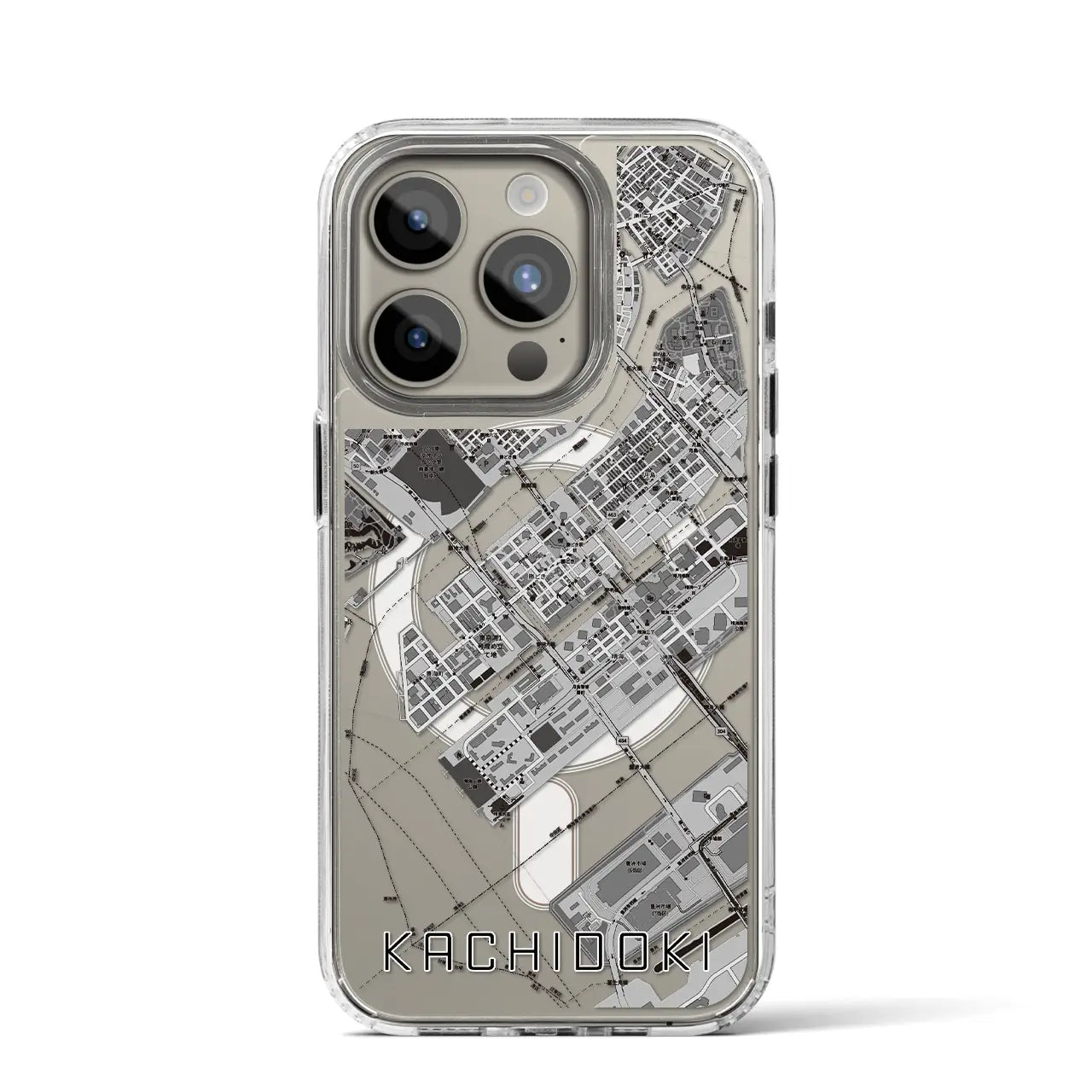 【勝どき(東京都)】地図柄iPhoneケース(MagSafeタイプ)